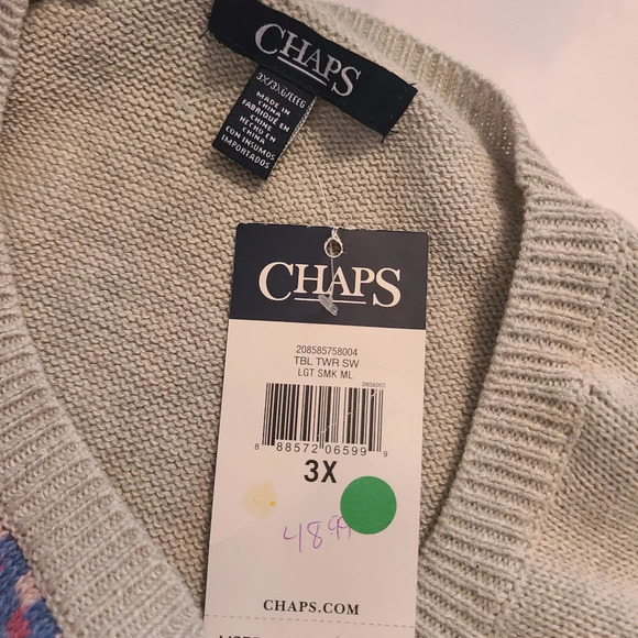 NWT Chaps women's sweater sz.3X - Picture 4 of 8